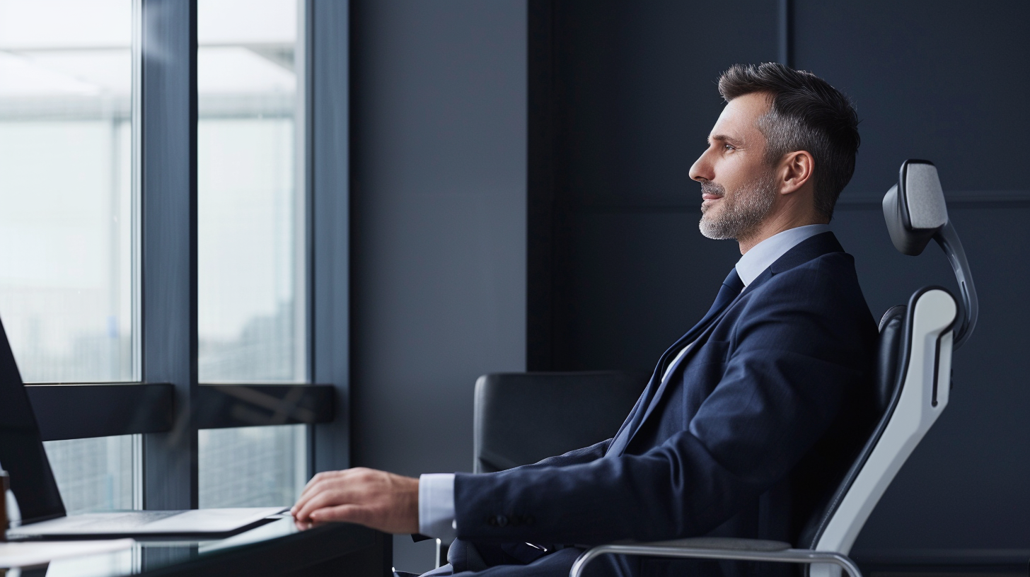 Unternehmer in Flow-Zustand statt Kampf-Modus